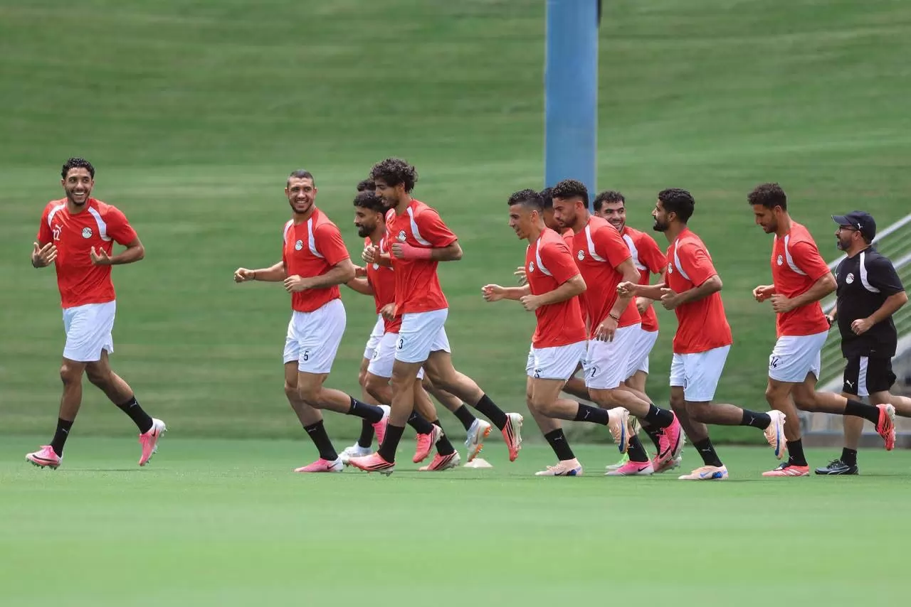 منتخب مصر يختتم تدريباته استعداداً لمواجهة الأرجنتين .. صور