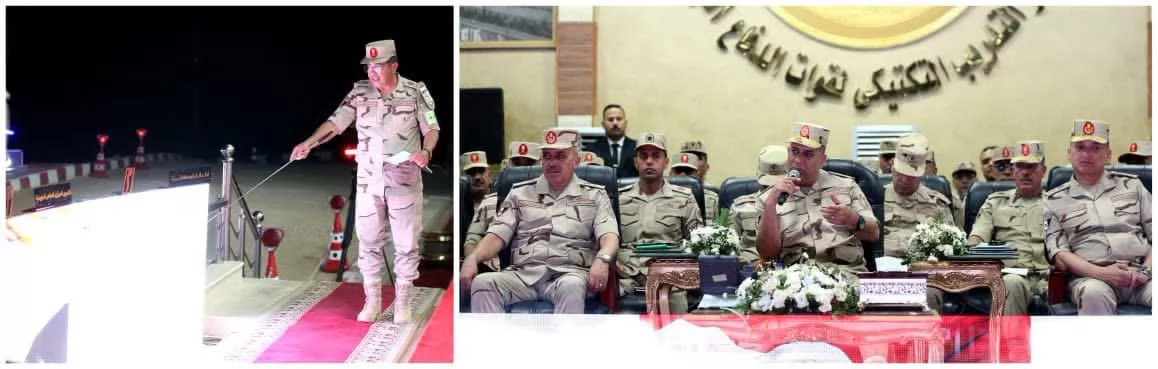 وزير الدفاع يشهد المرحلة النهائية من الرماية الصاروخية الليلية