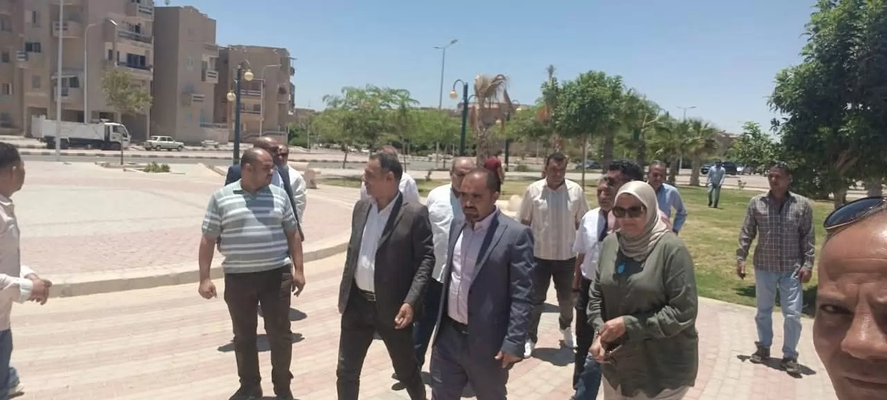 نائب رئيس هيئة المجتمعات العمرانية يتفقد مشروعات مدينة المنيا الج