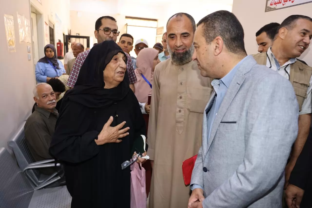 محافظ المنوفية يفتتح  المجمع الطبي بسنتريس لمرضى التأمين الصحي 