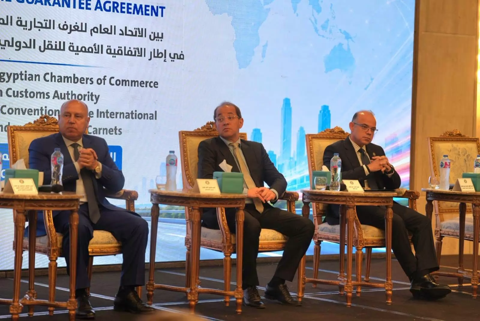 وزراء المالية والنقل والاستثمار يشهدون توقيع اتفاقية «الضمان»  