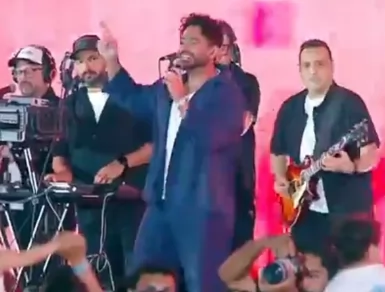  تامر حسني يشعل احتفالية منتخب مصر فى استا القاهرة بحضور الفريق
