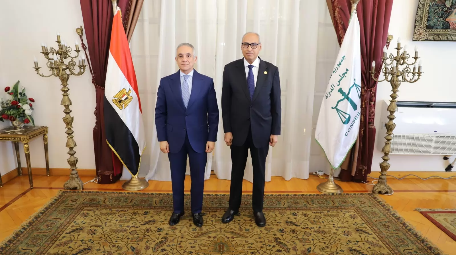 رئيس مجلس الدولة يستقبل وزير العدل لتقديم التهنئة بتوليه منصبه