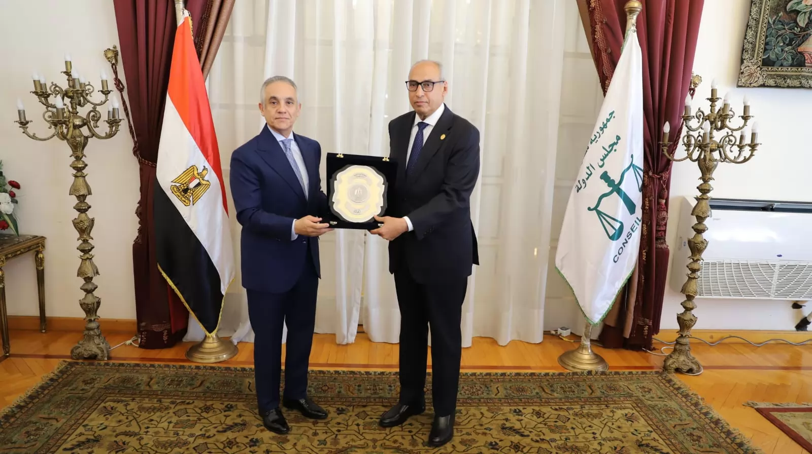 رئيس مجلس الدولة يستقبل وزير العدل لتقديم التهنئة بتوليه منصبه