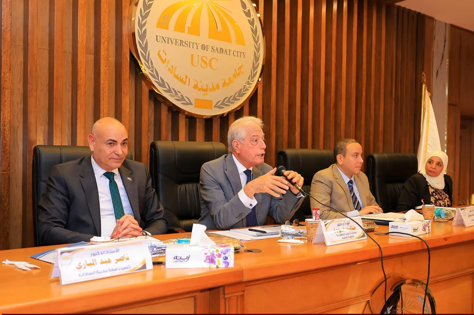 جامعة السادات تطلق المائدة المستديرة العاشرة لرجال الأعمال