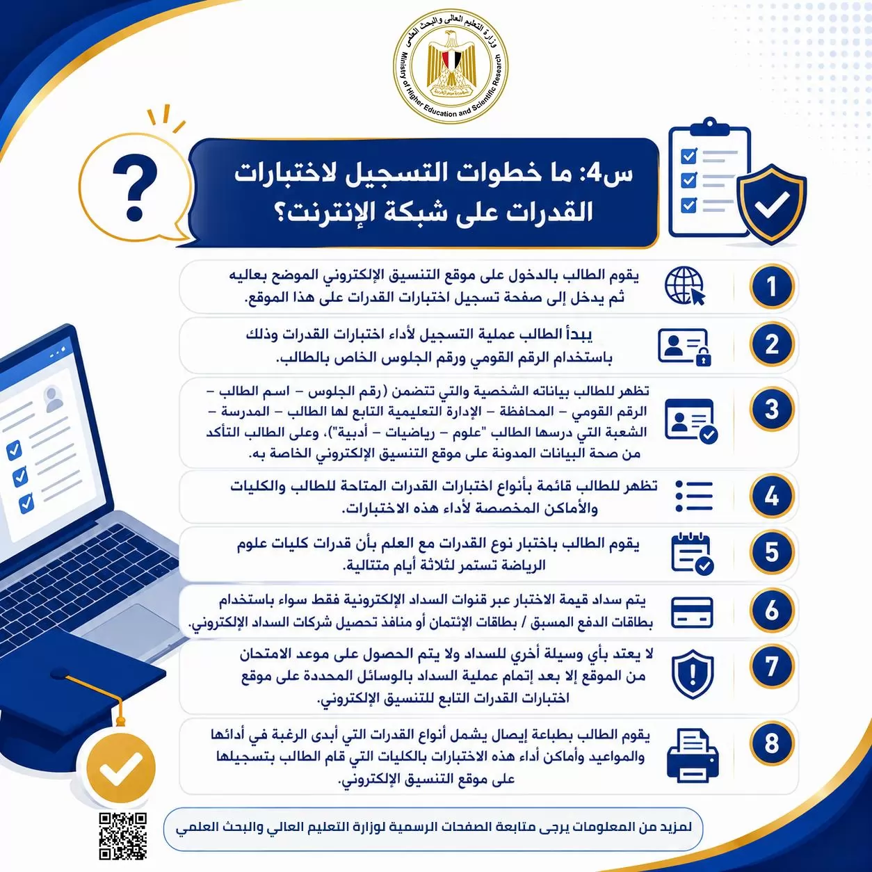 تنسيق الجامعات 2026..كيف يتم التسجيل لاختبارات القدرات؟