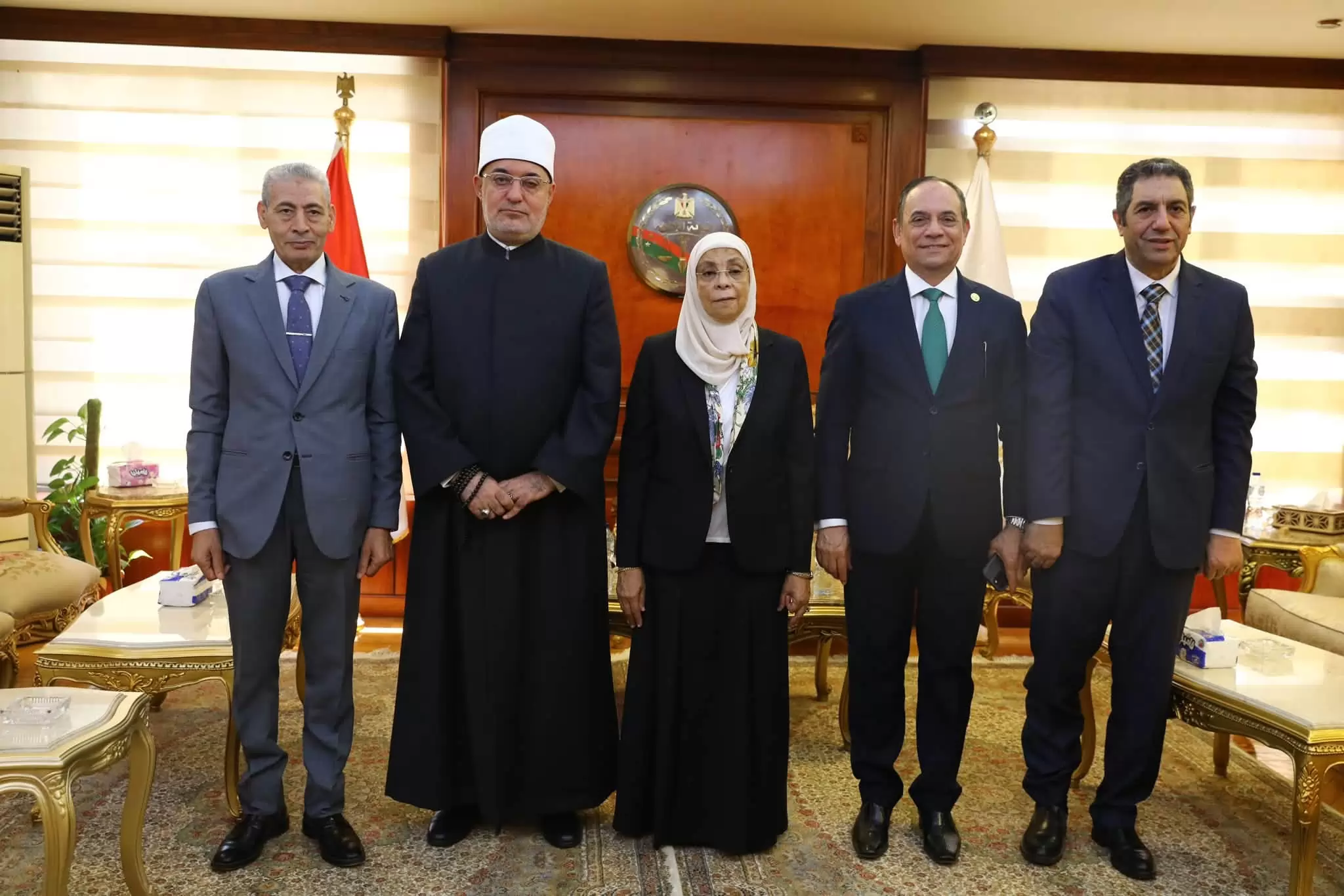 المفتي يهنئ رئيس هيئة النيابة الإدارية لتوليها منصبها رسميًّا  