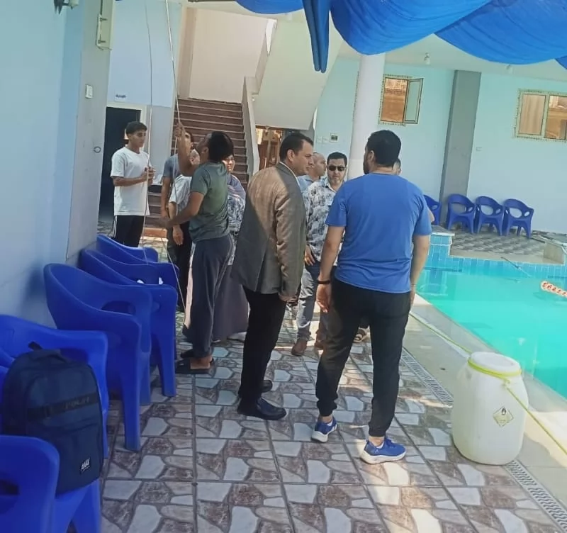 وكيل الرياضة يتفقد حمامات السباحة بمراكز شباب القليوبية