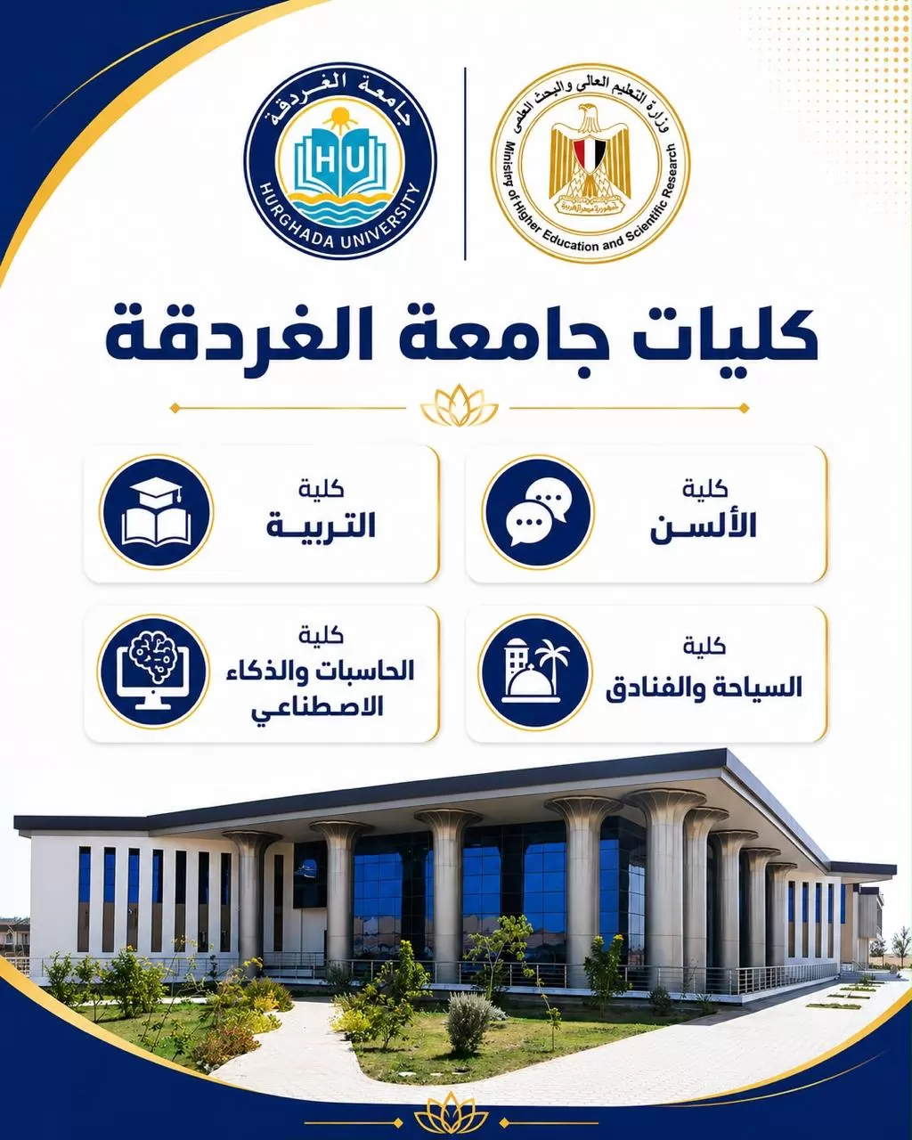 تنسيق الجامعات 2026..إنفوجرافات تعريفية بكليات الجامعات الحكومية