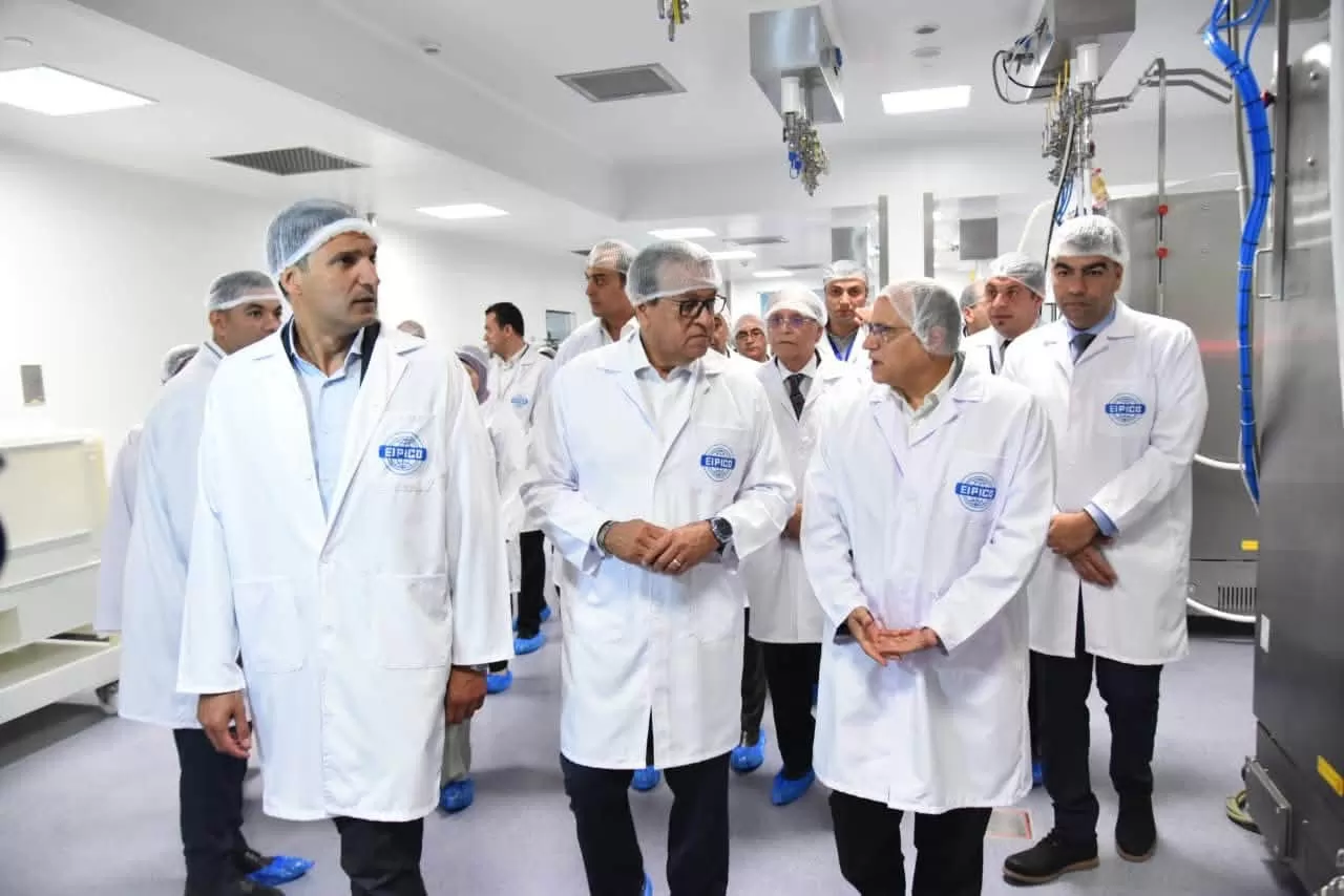 وزير الصحة يفتتح مصنع «إيبيكو 3» بالعاشر من رمضان بحضور وزير الصناعة ويتفقد خطوط الإنتاج والتعبئة