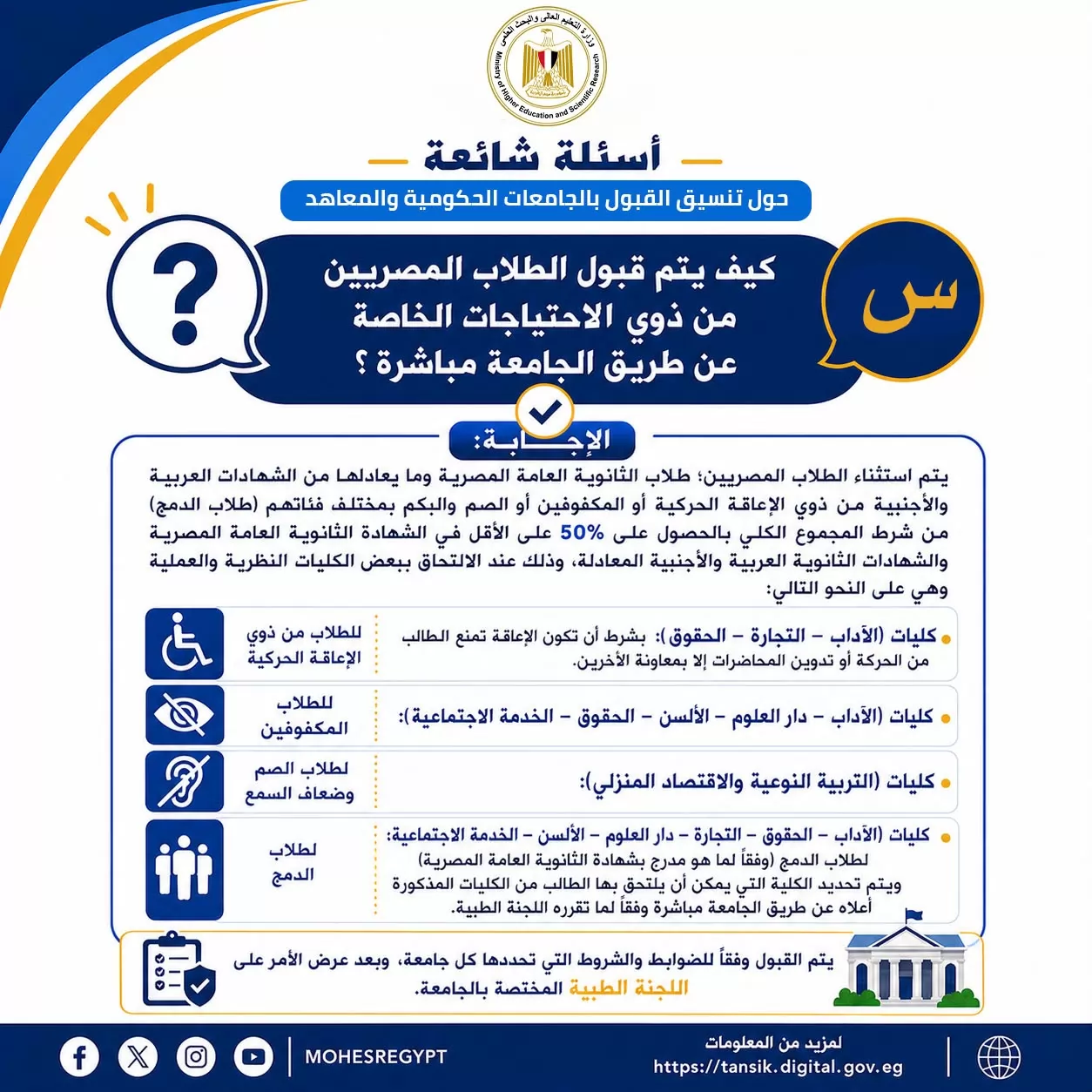 تنسيق المرحلة الثانية..أدلة إرشادية للتوعية بالتنسيق الإلكتروني 