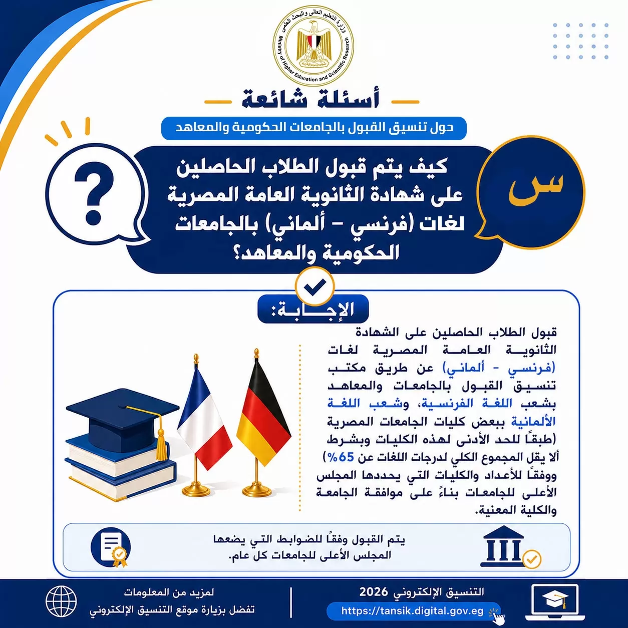تنسيق المرحلة الثانية..أدلة إرشادية للتوعية بالتنسيق الإلكتروني 