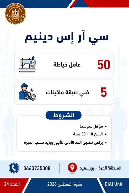 وظائف للشباب وذوي الهمم.. 1355 فرصة عمل في 7 محافظات
