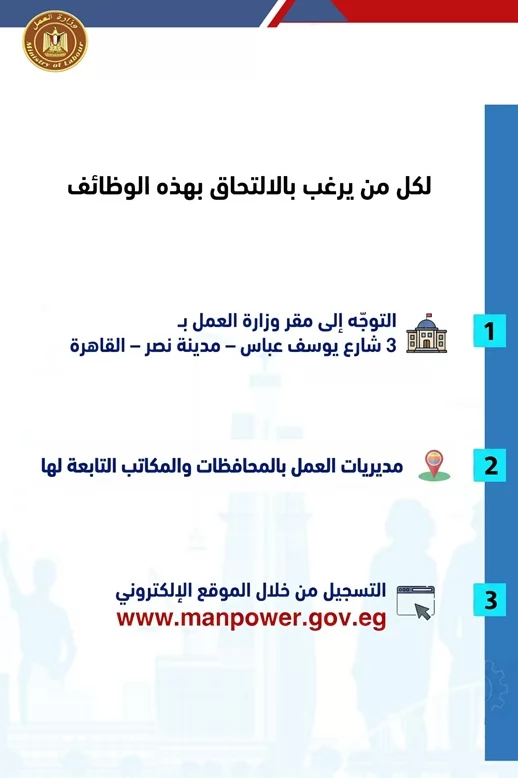 وظائف للشباب وذوي الهمم.. 1355 فرصة عمل في 7 محافظات