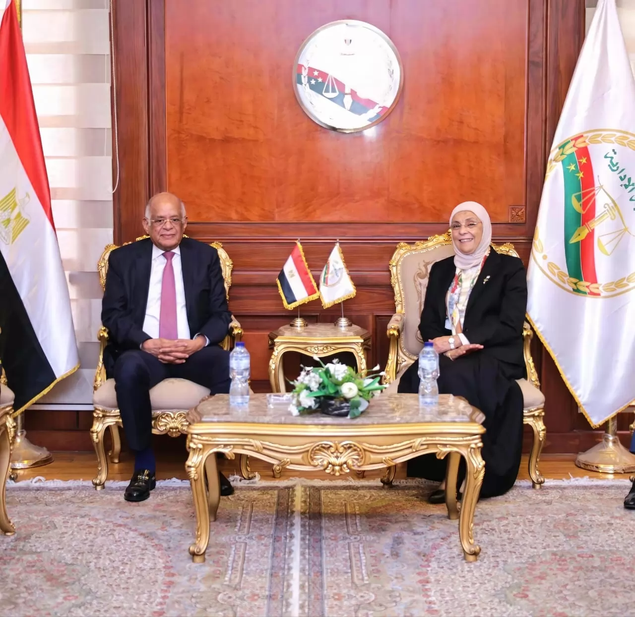 رئيس مجلس النواب الأسبق يهنئ رئيسة النيابة الإدارية بتولي منصبها