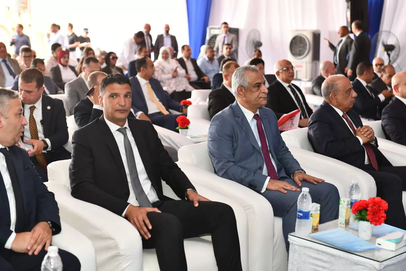 وزير الدولة للإنتاج الحربي يشارك في وضع حجر أساس مشروع 