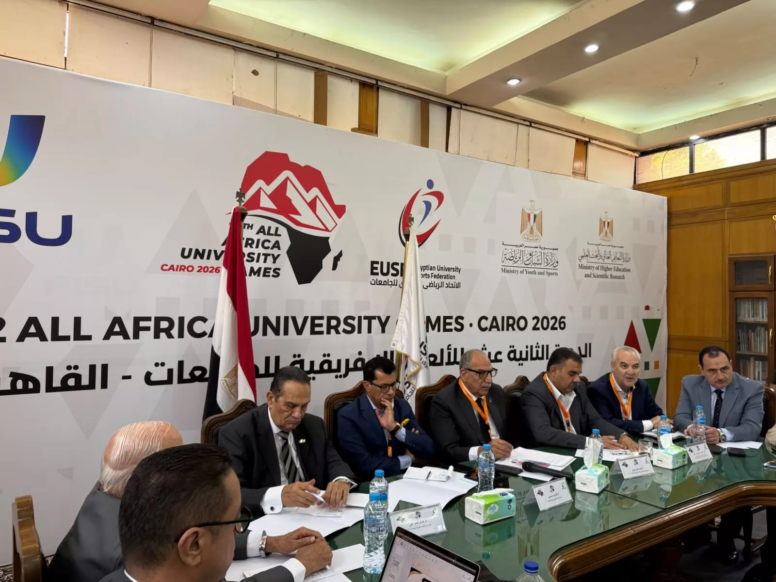 اللجنةالعليا تتابع استعدادات انطلاق دورةالألعاب الإفريقيةللجامعات