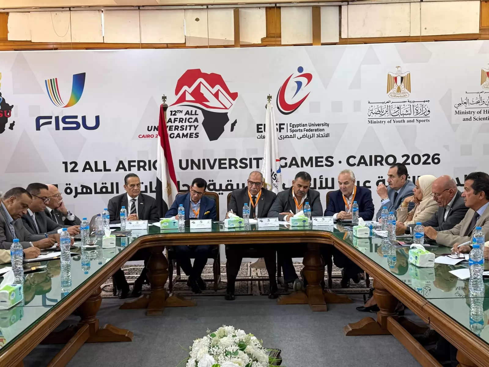 اللجنةالعليا تتابع استعدادات انطلاق دورةالألعاب الإفريقيةللجامعات