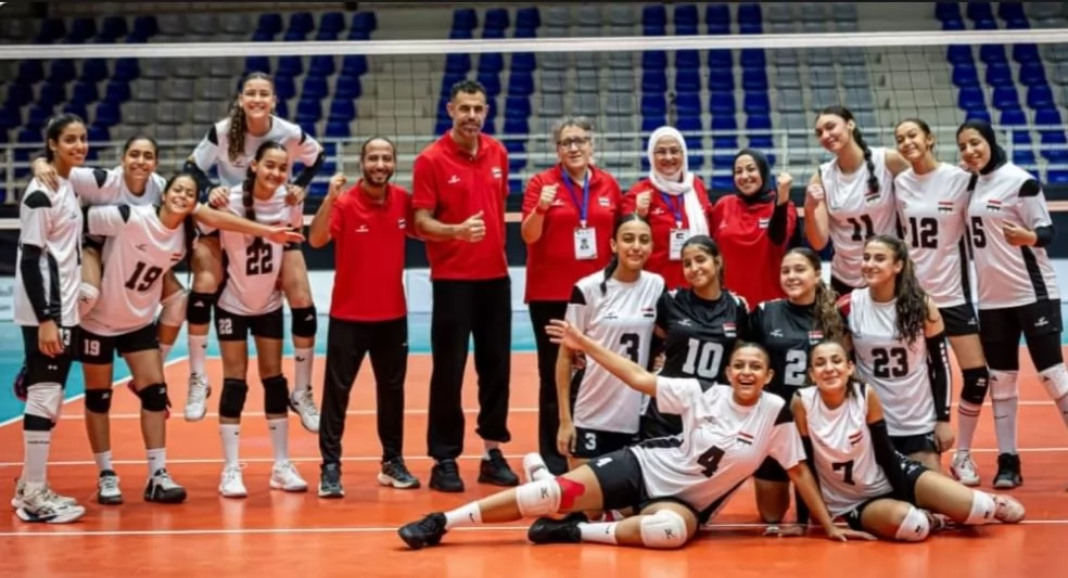 منتخب ناشئات الطائرة يفوز على فلسطين ويواجه الجزائر السبت