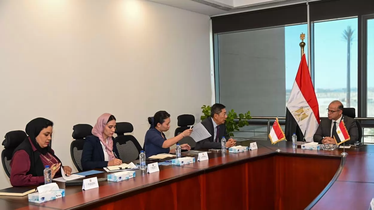 وزير الاستثمار يبحث مع سفير سنغافورة تعزيز التعاون الاستثماري وال