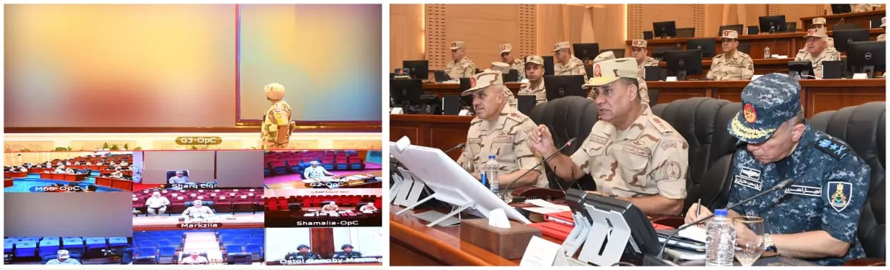 وزير الدفاع يشهد تنفيذ المرحلة الرئيسية لمشروع مراكز القيادة الإستراتيجي التعبوي