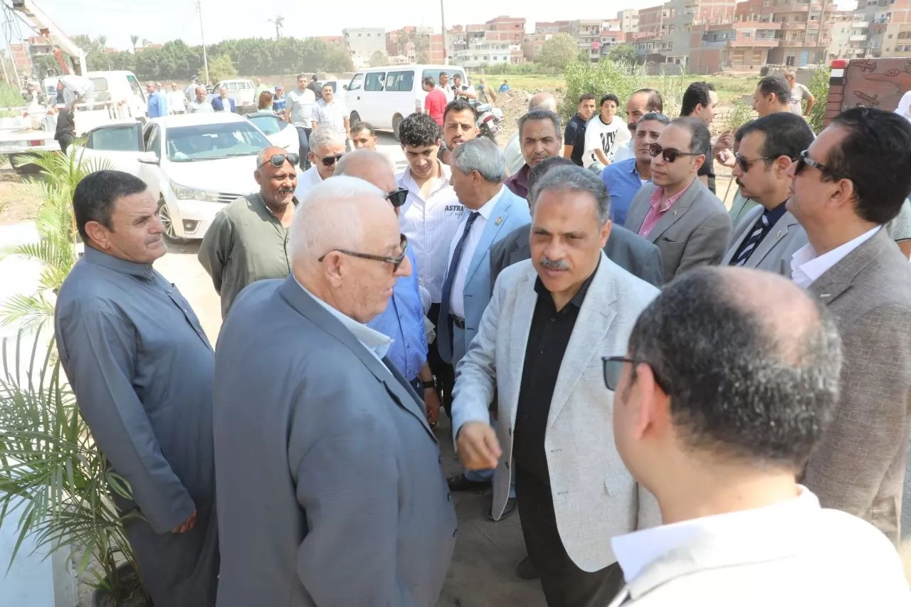 افتتاح بوابة مدخل ديرب نجم اتجاه الدقهلية 