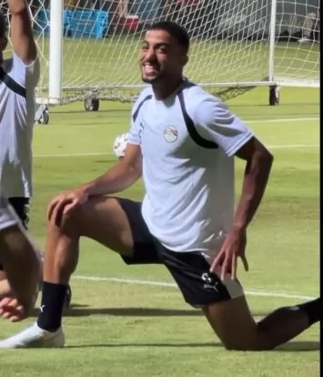 عبد المنعم وهيثم حسن ينتظمان فى تدريبات الفراعنة 