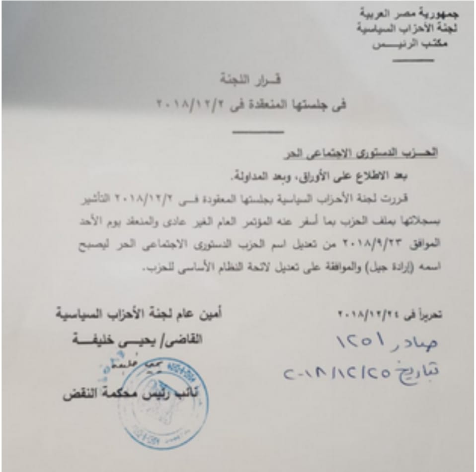 الأحزاب السياسية 