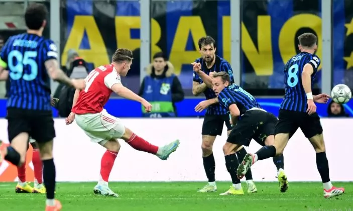 أرسنال يُحقق العلامة الكاملة بثلاثية فى مرمي إنتر ميلان 