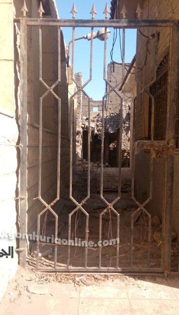 بالصور.. انهيار سور  قديم بحى الجمالية دون اصابات