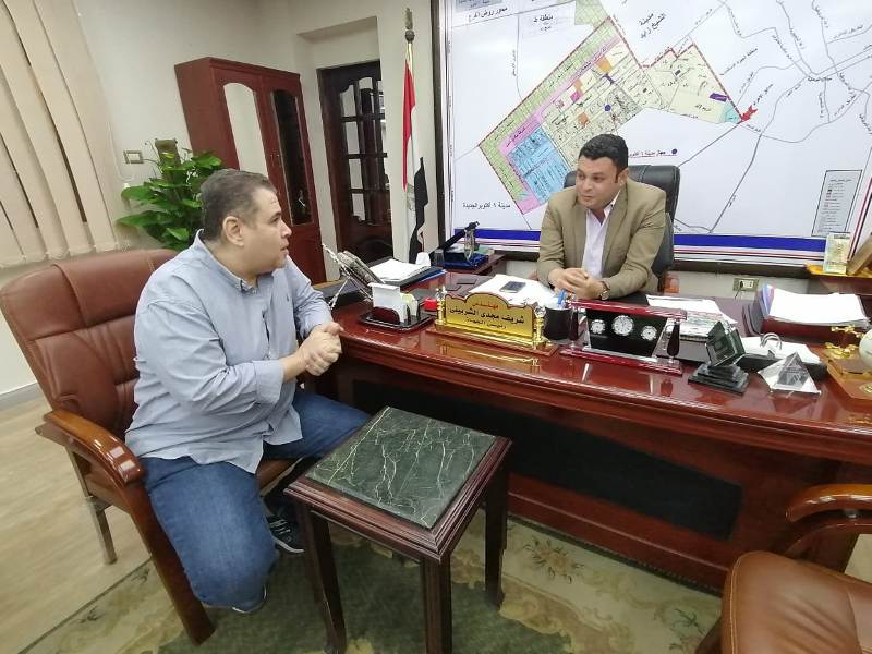 المهندس شريف الشربيني مع محرر بوابة الجمهورية اونلاين