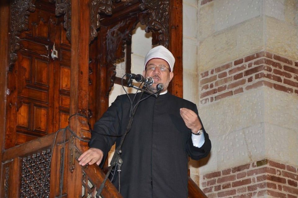 وزير الأوقاف خلال خطبة الجمعة