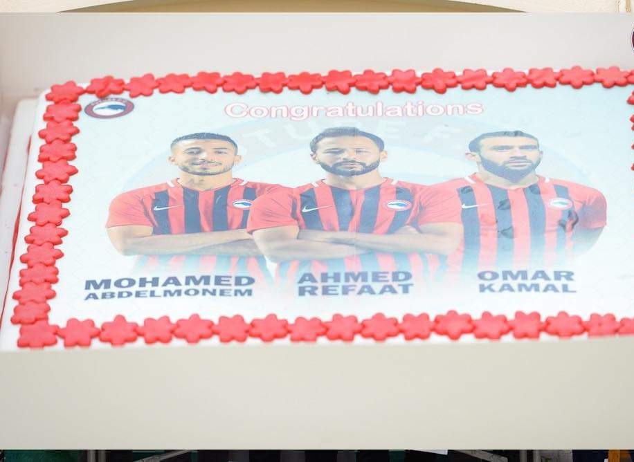 شاهد احتفال نادى فيوتشر بنجومه الدوليين بعد انضمامهم للمنتخب.. صور