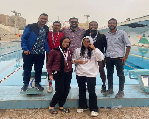 جامعة بنها تحصد 3 مراكز فى بطولة السباحة بالزعانف 