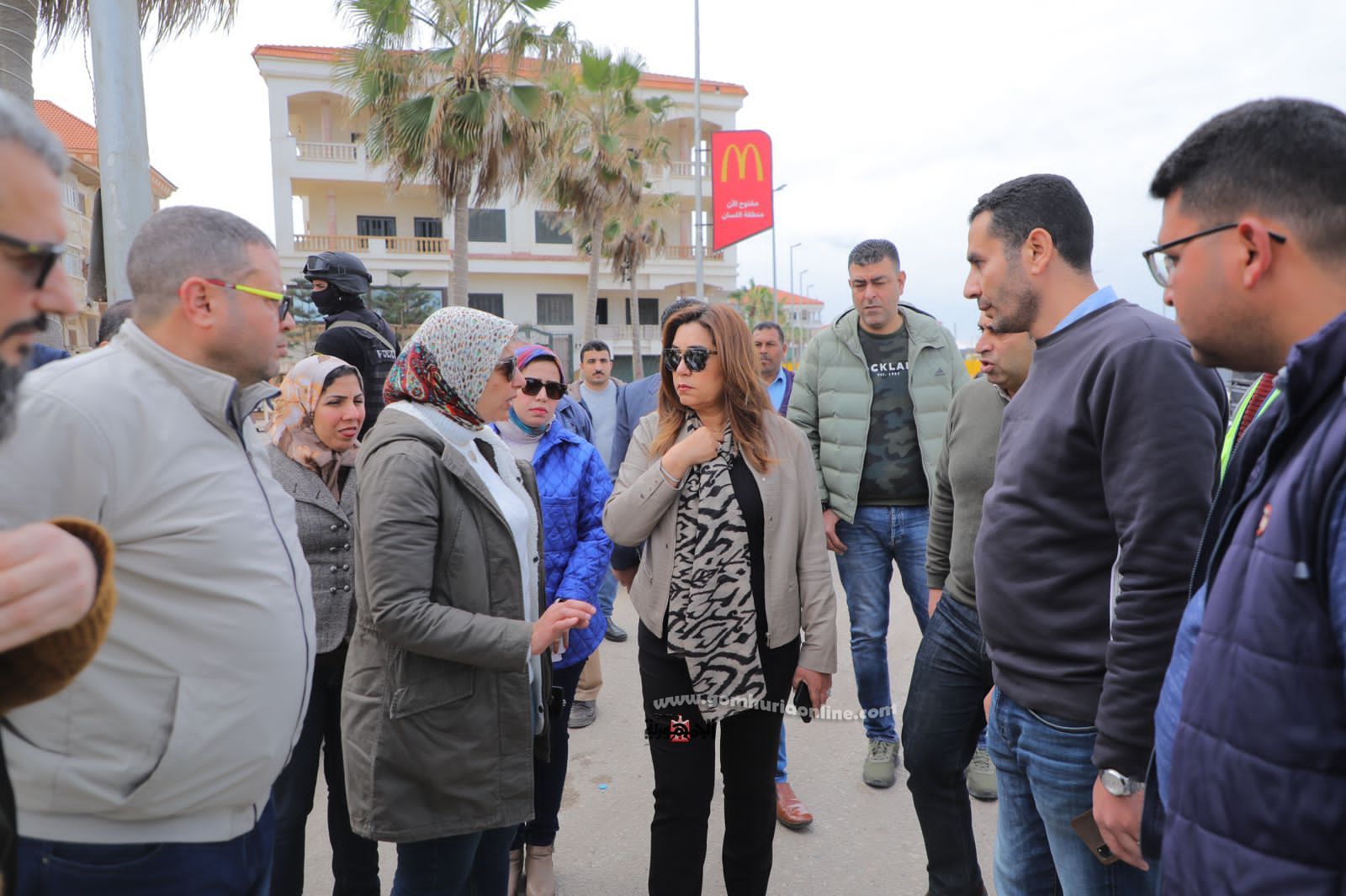 محافظ دمياط تتفقد  مشروع تطوير منطقة اللسان برأس البر