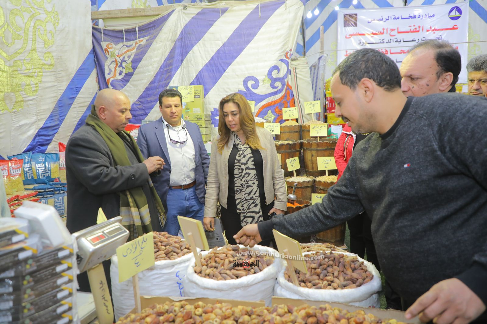محافظ دمياط تفتتح معرض السلع 