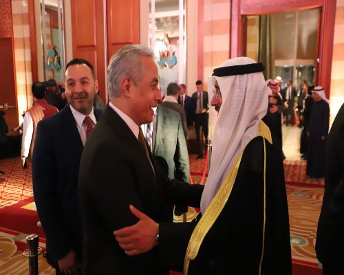 وزير العمل يشارك السفارة الكويتية بالقاهرة احتفالها بالعيد الوطنى