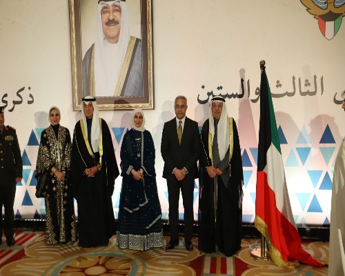 وزير العمل يشارك السفارة الكويتية بالقاهرة احتفالها بالعيد الوطنى