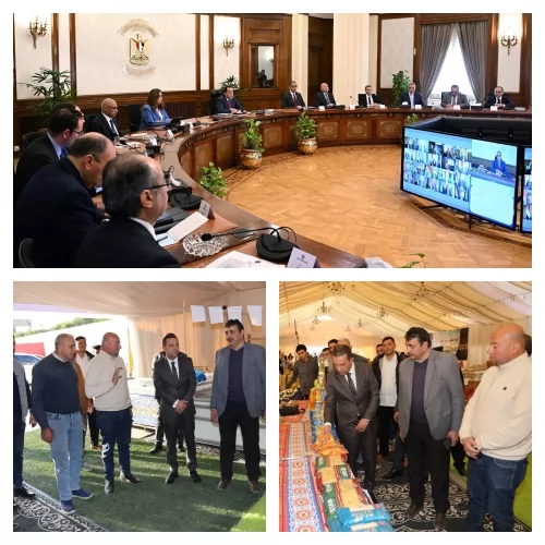 الغريب يتفقد معرض أهلاً رمضان بعد مشاركته في إجتماع مجلس المحافظين