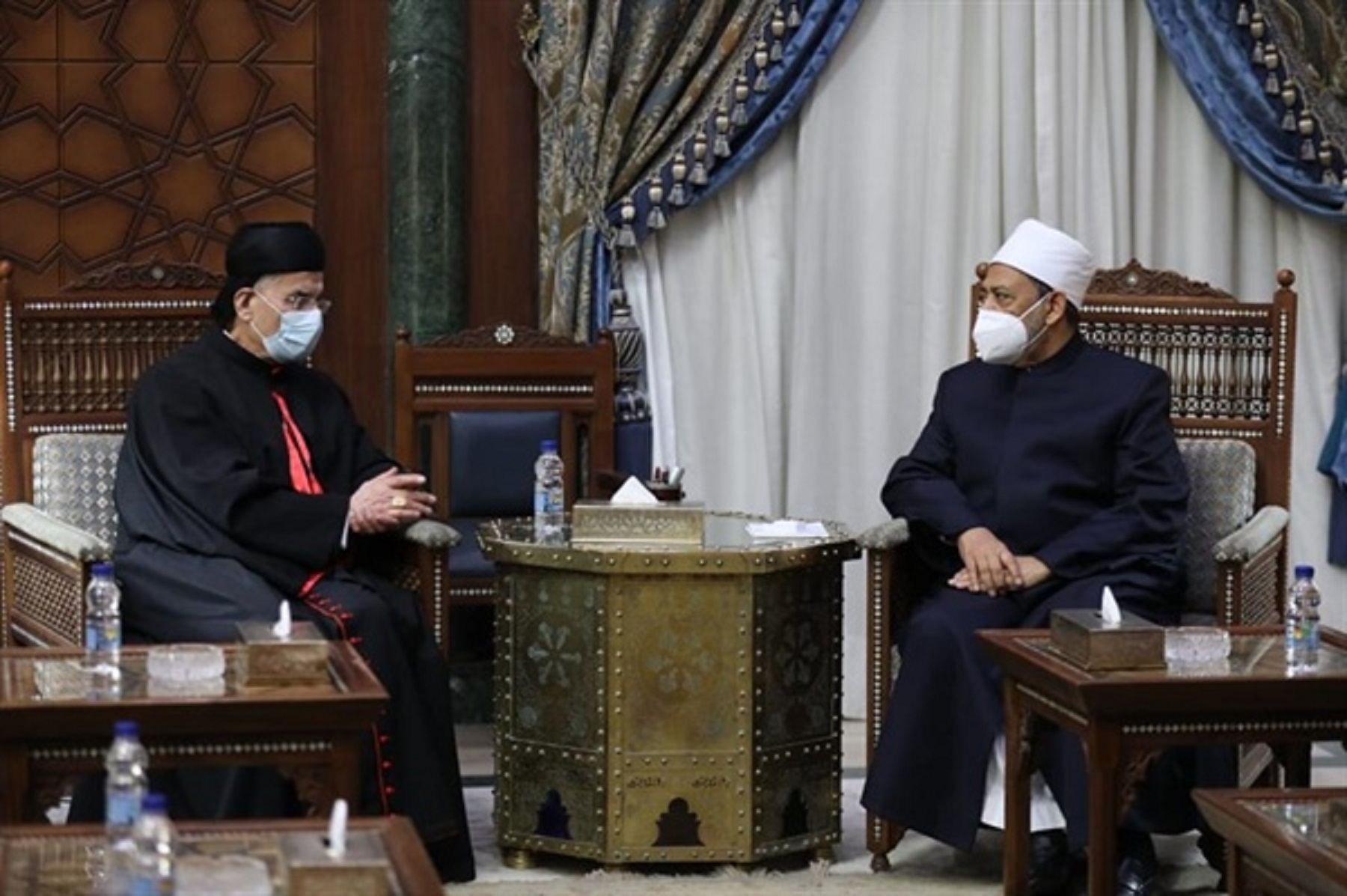 الإمام الأكبر تستقبل نيافة الكاردينال مار بشارة بطرس الراعي، بطريرك أنطاكيا وسائر المشرق للموارنة