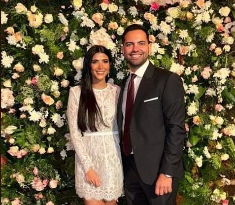 ريم سامى وخطيبها 