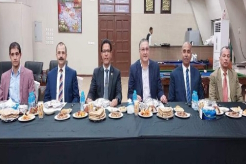 السعيد و الجيزاوي يشاركان حفل إفطار رمضان بجامعة بنها 