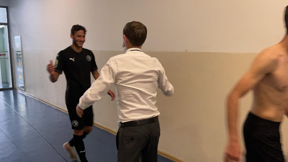 فرحة لاعبي بيراميدز بعد الفوز على نكانا والتأهل لربع النهائى.. شاهد