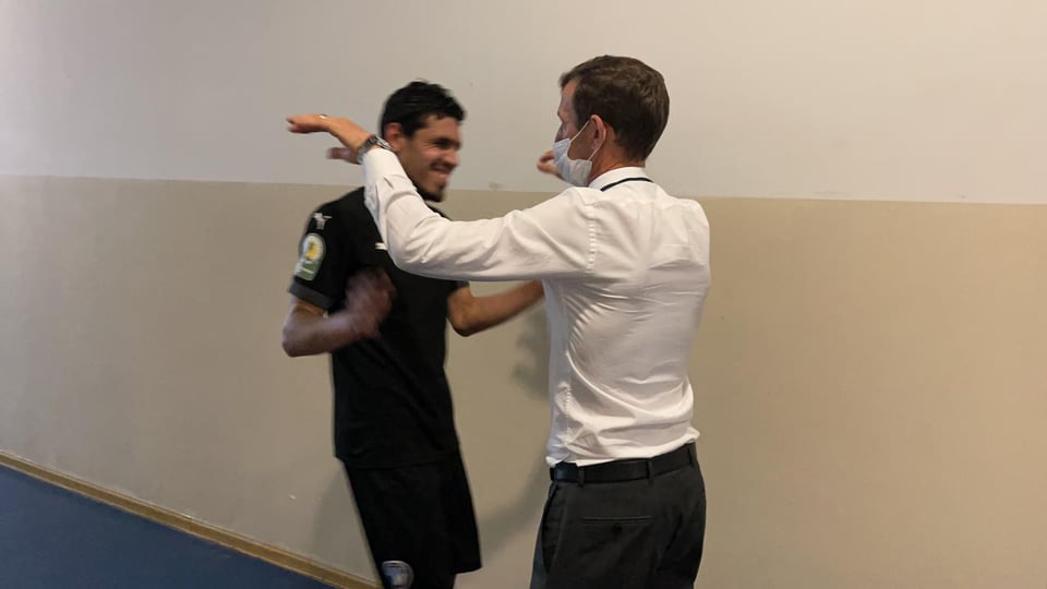 فرحة لاعبي بيراميدز بعد الفوز على نكانا والتأهل لربع النهائى.. شاهد