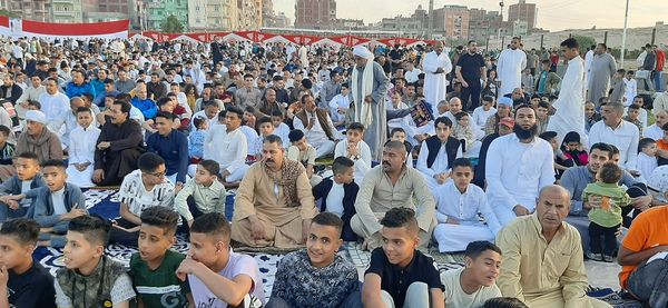 ساحات صلاة العيد في الإسماعيلية كاملة العدد..صور