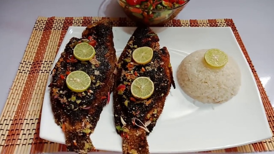 سمك مشوى فى البيت 