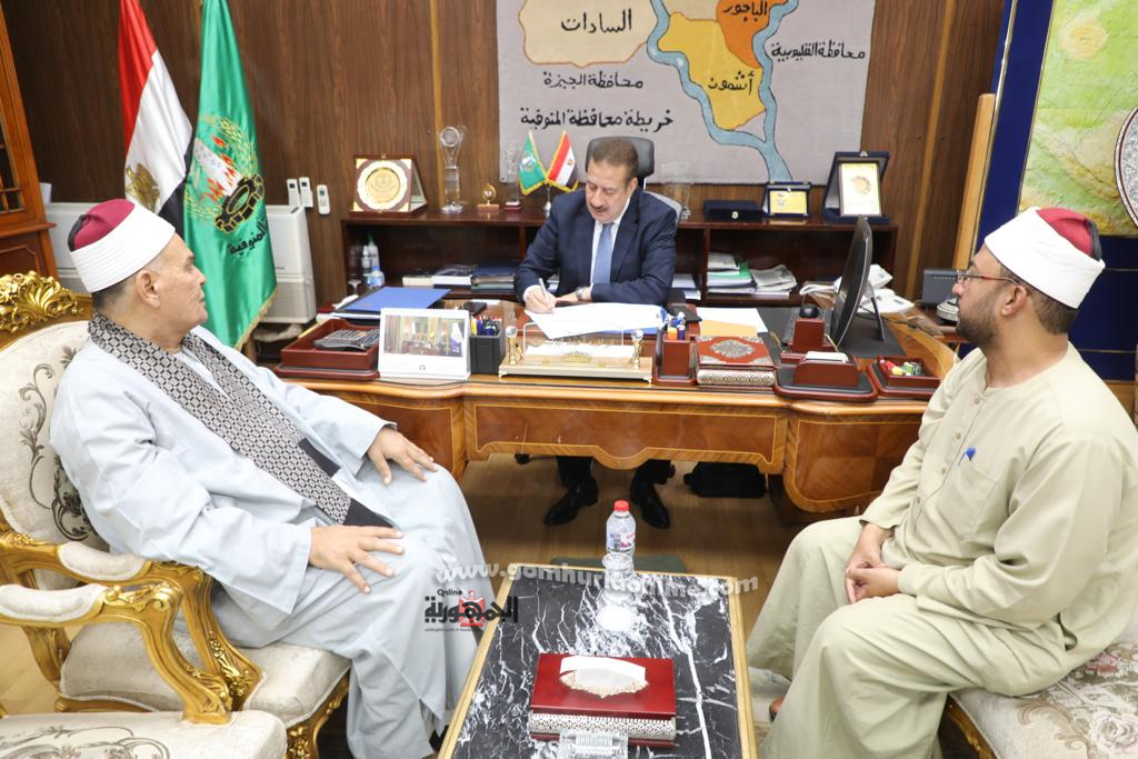 محافظ المنوفية : 442 ساحة لإقامة شعائر صلاة عيد الأضحى المبارك با