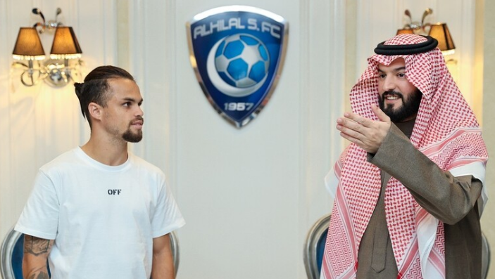 البرازيلي ميشيل ديلجادو لاعب نادي الهلال