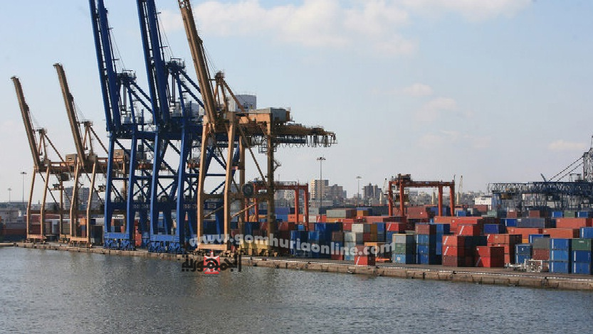 نشاط بحركة تداول البضائع بميناء الاسكندرية مع الالتزام بالاجراءات الاحترازية ضد كورونا