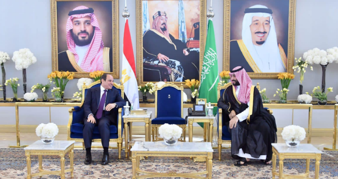 السيد الرئيس عبدالفتاح السيسي والأمير محمد بن سلمان